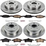 Power Stop KOE2148 Autospecialty Front and Rear Replacement Brake Kit-OE Brake Rotors & Ceramic Brake Pads