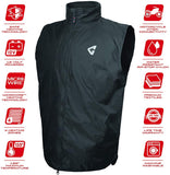 Gerbing Unisex 12V Heated Vest Liner, Wind-Resistant, Motorcycle, Powersports