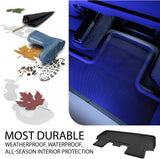 Tesla Model Y Floor Mats 2021 - 2022 Ultimate All Weather Waterproof 3D Floor Liners - Black Interior Accessories No Logo by HEA