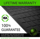 HEA #1 Tesla Model Y Floor Mats Trunk, Frunk, Storage Mats 2021-2022 21 22 3D Cargo Liner All Weather Black Interior Accessories Waterproof No Logo