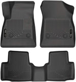 Husky Liners Weatherbeater Series | Front & 2nd Seat Floor Liners - Black | 99161 | Fits 2016-2020 Chevrolet Cruze 3 Pcs