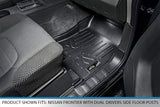 MAX LINER A0121 for 2008-2021 Nissan Frontier with Dual Drivers Side Floor Posts, Black