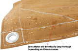 Mytee Products 12' x 20' Tan Canvas Tarp 12oz Heavy Duty Water Resistant