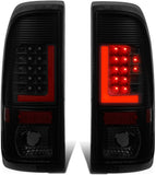 DNA Motoring TL-F25008-LED-3D-CH-SM Pair of 3D LED Bar Tail Lights Compatible with 08-16 F-250-F-550 SD / 09-16 F-350 F-450/15-16 F-550, Chrome/Smoke
