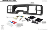 Scosche Install Centric ICGM13BN Compatible with Select 1999-2002 Select GM Trucks ISO Double DIN Black Complete Basic Installation Solution for Installing an Aftermarket Stereo