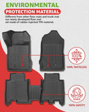 Floor Mat for Ford Bronco 2021 2022 4 Door 3D All-Weather Floor Liners Rear Cargo Liner Full Set Trunk Mats Accessories