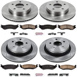 Power Stop KOE2168 Autospecialty Front and Rear Replacement Brake Kit-OE Brake Rotors & Ceramic Brake Pads