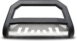 Armordillo USA 7170001 AR Series Bull Bar Fits 2009-2018 Dodge Ram 1500 (Excl. Ram Rebel Mod) - Matte Black W/Aluminum Skid Plate