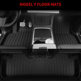 Xipoo Fit Tesla Model Y Frunk Mat Trunk Liner Floor Mats TPE Cargo Mat Backrest Mat for 2022 2021 2020 Tesla Model Y 5 Seater Accessories (Set of 9 Mats)