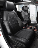 Beerte Car Seat Cover Fit for 2017-2020 Honda CRV,Automotive Custom Interior Accessories,Waterproof&Scratchproof&Nonslip Car Seat Cover Protector,Full Set Black Leather Auto Seat Covers