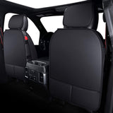 2 Front Seat Covers 2009-2022 Ford F150 Truck Seat Covers Waterproof Leather Seat Protectors Custom Fit for 2017-2022 F250 F350 F450(2 PCS Front, Black)
