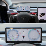 HANSSHOW Tesla Head Up Display for Model Y/3 Tesla Carplay with Android Auto HUD Wireless Apple Carplay Steering Wheel Screen Power Speed Display 9 Inch IPS Touch Screen Bluetooth WiFi USB Carplay