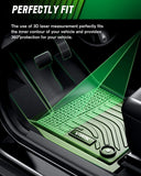 VIWIK Floor Mats Compatible for Traverse 2018-2022 7 Seat with 2nd Row Bucket Seats,All Weather Floor Liners Full Set Include 1th 2nd 3rd Row Front and Rear, Automotive Floor Mats Black