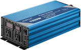 ALFFAA 1500W Solar Power Inverter 12V to 110V with Built-in 5V/2.1A USB Port,Hardwire Terminal, LCD Display,Pure Sine Wave Inverter 12V DC to 120V AC Converter for Home, RV, Truck (1500W)