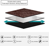 30'x 40' 8 Oz Heavy Duty Tarp Multifunctional Black/Brown Reversible Tarpaulin Cover Thickness 16 Mil Super Durable Tarp Cover UV Resistant Rip and Tear Proof Tarpaulin (30'x 40')