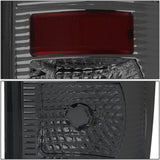 DNA Motoring TL-F25008-LED-3D-CH-SM Pair of 3D LED Bar Tail Lights Compatible with 08-16 F-250-F-550 SD / 09-16 F-350 F-450/15-16 F-550, Chrome/Smoke