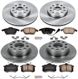 Power Stop KOE5749 Autospecialty Front and Rear Replacement Brake Kit-OE Brake Rotors & Ceramic Brake Pads