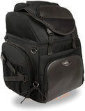 Milwaukee Performance SH689 Black Large Nylon Sissy Bar Bag with Back Pack Straps