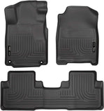 Husky Liners Weatherbeater Series | Front & 2nd Seat Floor Liners - Black | 98451 | Fits 2012-2014 Honda CR-V 3 Pcs