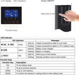 PowMr 2400W Solar Hybrid Inverter 24VDC to 220-230VAC,Built in 80A MPPT Solar Charge Controller,Off-Grid Pure sine Wave Inverter,Work with 24V Lead Acid & Lithium Battery,Solar Power Utility Generator