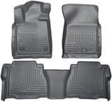 Husky Liners Weatherbeater Series | Front & 2nd Seat Floor Liners (Footwell Coverage) - Black | 99591 | Fits 2012-2013 Tundra CrewMax Double/CrewMax Cab 3 Pcs