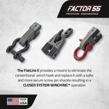 Factor 55 FlatLink E Expert -  WLL 16,000 lbs. Capacity – Heavy-Duty, Portable Vehicle Recovery Tow Winch: Closed System Winching Operation