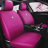 Red Seat Covers Universal Leather Seat Cover Comfortable Car Seat Cover 2/3 Covered 11PCS Fit Car/Auto/SUV (A-China red)