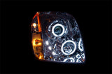 Anzo USA 111147 GMC Yukon Projector Halo Chrome Clear Amber Headlight Assembly - (Sold in Pairs)
