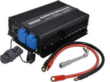 3000W Output Power Inverter with Dual sockets and USB, Modified sine Wave, Input DC12V or DC 24V Output 110V 60Hz. (12V)