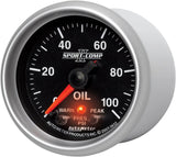 Auto Meter 3652 2-1/16" 0-100 PSI Full Sweep Electric Oil Pressure Gauge