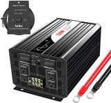 Xijia 1500W(Peak Power 3000W) 48v to 120v Pure sine Wave 60HZ Solar Inverter for Home Use car (DC48V (Range 40V-60V) 1500W)