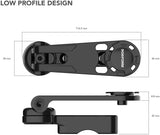 Rokform - Motorcycle Cell Phone Perch Mount, Clutch Perch Phone Mount Fits Most Harley's, Secures Phone Via Quad Tab Twist Lock Mount and Built-in Magnet Mount (Polished Aluminum)