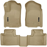Husky Liners Weatherbeater Series | Front & 2nd Seat Floor Liners - Tan | 99053 | Fits 2011-2015 Dodge Durango/Jeep Grand Cherokee 3 Pcs