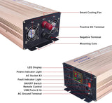 MWXNE 2000 Watts Power Inverters, 12V DC to 110V AC Pure Sine Wave Car Power Adapter with LCD Display, Remote Control, 3 Outlets and Dual 4.2A USB Charging Ports