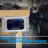 Cllena Waterproof 18 AMP EZGO TXT Battery Charger for 36 Volt Golf Carts - Powerwise D Style Plug