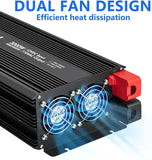 DOCOSU 3000 Watt Power Inverter with 3 AC Outlets DC 12V to AC 120V Out for Home Camping Outdoor Power Converter Supply Car RV Truck Boat 3000 Watts Modified Sine Wave Car Inverters Charger
