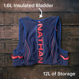 Nathan Men’s Hydration Pack/Running Vest - VaporKrar 2.0-12L Capacity with 1.6 L Water Bladder, Hydration Backpack - Running, Marathon, Hiking, Outdoors, Cycling and More