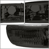 DNA Motoring Smoked clear HL-LB-SIERRA99-SM-CL1 4PCs LED DRL Strip Headlight+Bumper Lamp[99-07 GMC Sierra/Yukon]