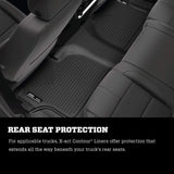 Husky Liners X-act Contour Series | 2nd Seat Floor Liner - Black | 52371 | Fits 2017-2019 Chrysler Pacifica, 2020-2021 Chrysler Voyager 1 Pcs