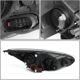 DNA Motoring HL-HPL-LED-FF16-BK-SM-AM Smoke Lens Projector Headlights With Dual U-Halo DRL Replacement For 15-18 Focus