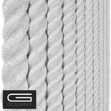 Golberg Premium USA Made Twisted Nylon Rope - (3/8 Inch x 600 Feet, White)