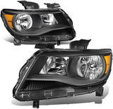 DNA Motoring HL-OH-CCO15-BK-AM Black Amber Headlights Replacement For 15-20 Colorado