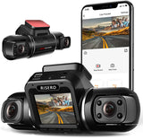 Dual Dash Cam Car Dash Camera 1080P 1440P Front and Rear 330° HD Angle Lens Recording G-Sensor APP WiFi Control Night Vision 24hr Motion Detection(with Car Mount Bracket), Support 128GB SD Card