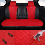Red Seat Covers Universal Leather Seat Cover Comfortable Car Seat Cover 2/3 Covered 11PCS Fit Car/Auto/SUV (A-China red)