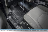 MAX LINER A0121 for 2008-2021 Nissan Frontier with Dual Drivers Side Floor Posts, Black