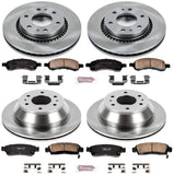 Power Stop KOE2085 Autospecialty Front and Rear Replacement Brake Kit-OE Brake Rotors & Ceramic Brake Pads