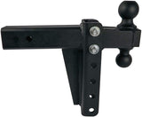 BulletProof Hitches™ 2.5" Adjustable Medium Duty (14,000lb Rating) 6" Drop/Rise Trailer Hitch with 2" and 2 5/16" Dual Ball (Black Textured Powder Coat)