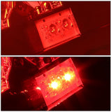DNA Motoring TL-CSIL03-LED-RD3D-CH-RD 3D LED Tail Light (Driver & Passenger Side)