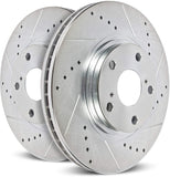 Power Stop AR85141XPR Front Evolution Drilled & Slotted Rotor Pair