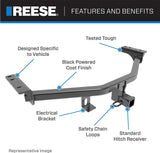 Reese Towpower Trailer Hitch Class III, 2 in. Receiver, Compatible with Select Volkswagen Tiguan